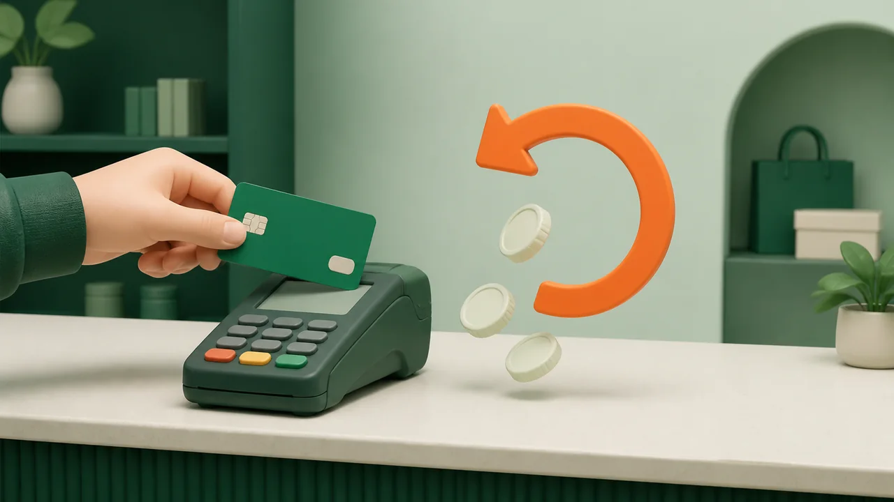 „Creditea“ mobiliosios programėlės ekranas su kredito linijos likučiu ir cashback informac